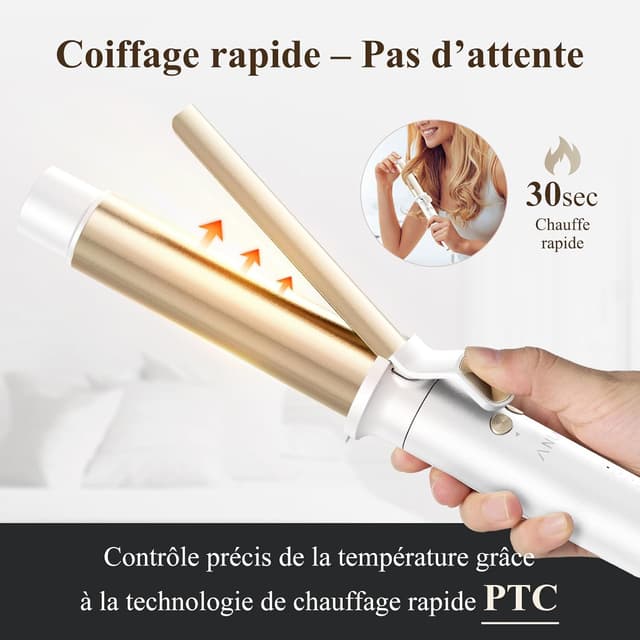 Thumbnail 3 de ANLAN 32mm boucleur cheveux 32 cm