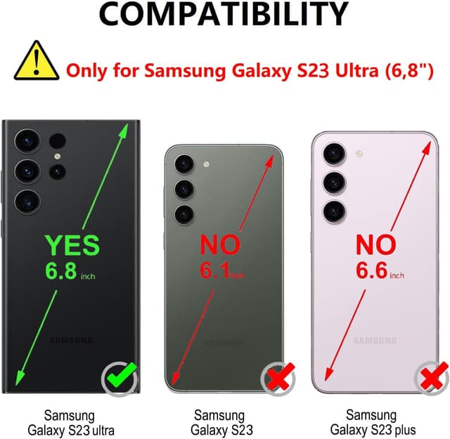 Detalle 2 de Leaisan Galaxy S23 Ultra Handyhülle aus Leder