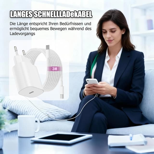 Detalle 2 de 25W USB-C iPad Ladegerät inkl. Kabel