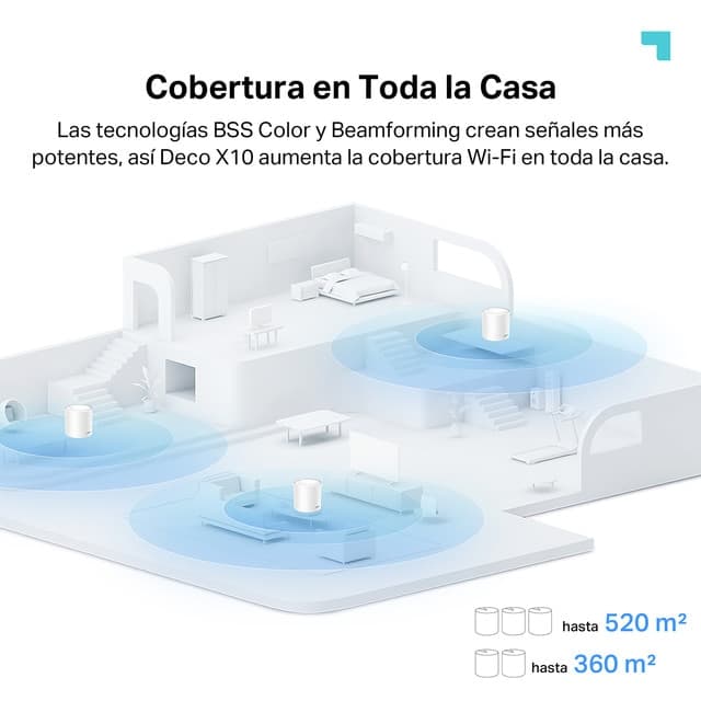 Thumbnail 4 de TP-Link Deco X10 Pack de 3 Wi‑Fi 6 Mesh