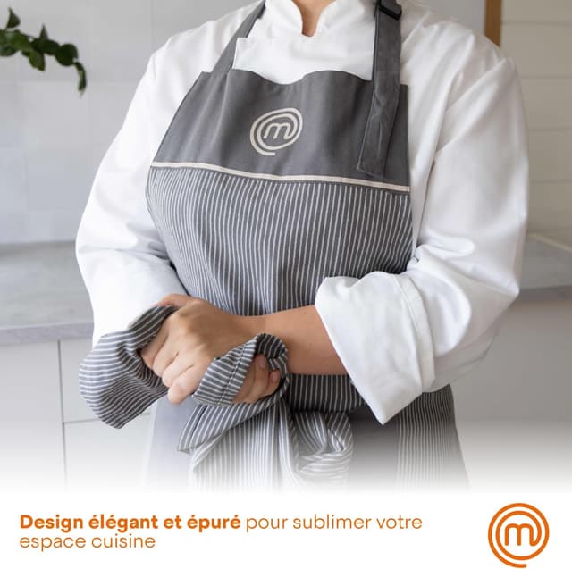 Detalle 2 de MasterChef Tablier de Cuisine résistance 250°C