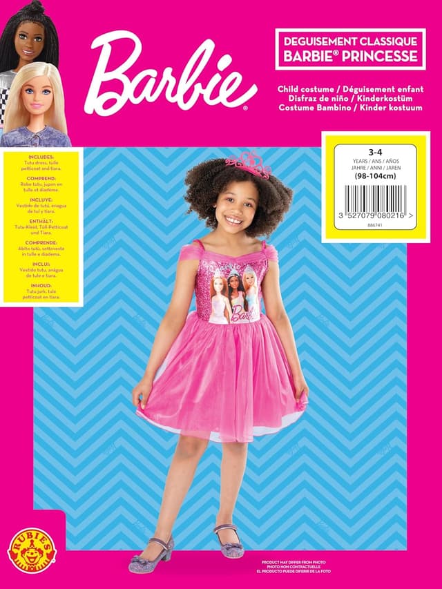 Thumbnail 4 de Rubies Barbie Déguisement Princesse 3-4 ans