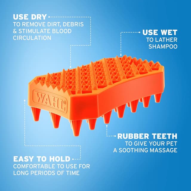 Detalle 2 de Wahl Pro Sheddy Brush 5-in-1 dual-head grooming brush for wet & dry use