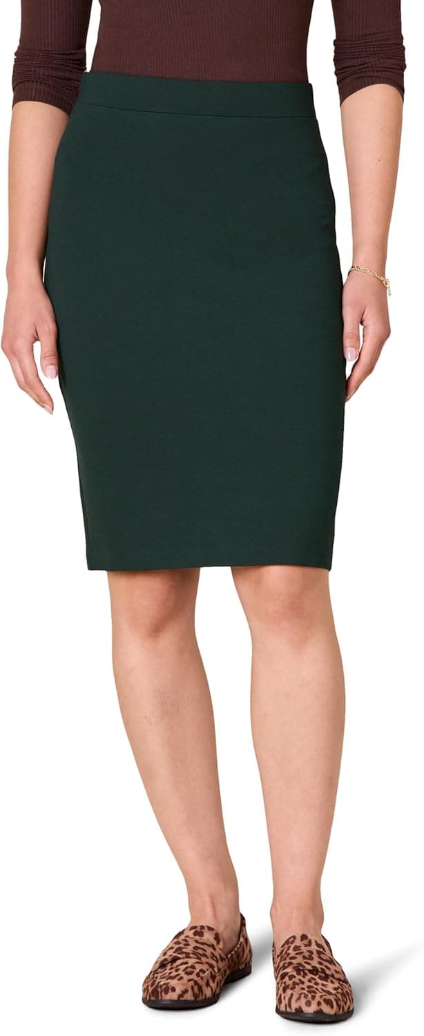 Detalle 1 de Ponte pull-on pencil skirt for business