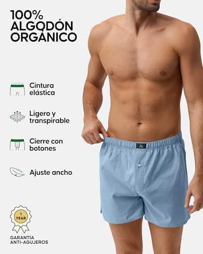 Detalle 2 de DANISH ENDURANCE calzoncillos bóxer de algodón orgánico 100% (pack 4 o 6)