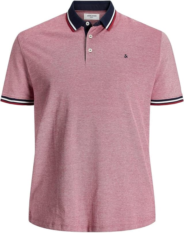 Detalle 2 de Jack & Jones Polo SS Noos Hombre, Río Rojo, 4XL