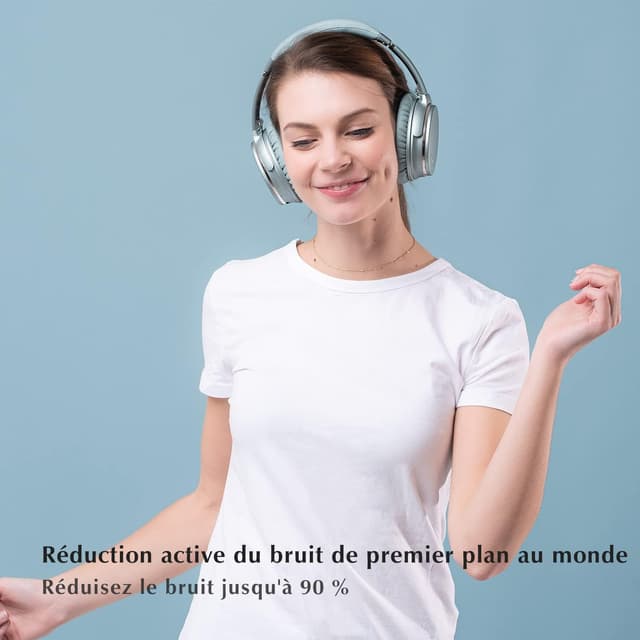Detalle 2 de Srhythm NC35 : casque Bluetooth sans fil V5.0 avec ANC et 50 h d’autonomie