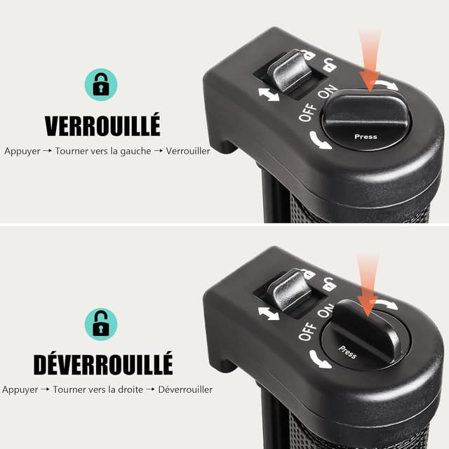 Detalle de Barrière de sécurité rétractable pour enfants (0 à 150 cm) – ouverture à une main et installation facile