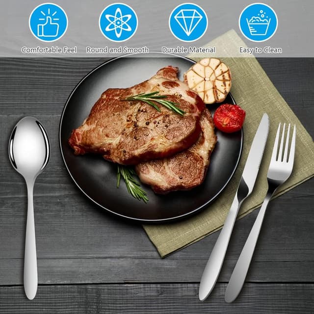 Thumbnail 3 de Vicloon 6PCS Cubiertos para Camping 🥄 - Compactos y Duraderos