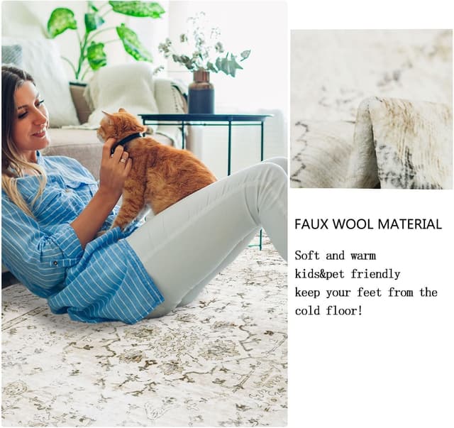 Thumbnail 3 de Homcomodar Alfombra Salon 160x230 Beige