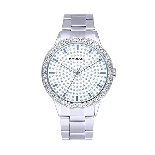 Detalle de Radiant reloj Eclipse 43 mm White Dial con brazalete silver y resistencia 5 ATM