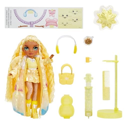 Detalle 2 de RAINBOW HIGH Winter Wonderland Doll Yellow 🪆