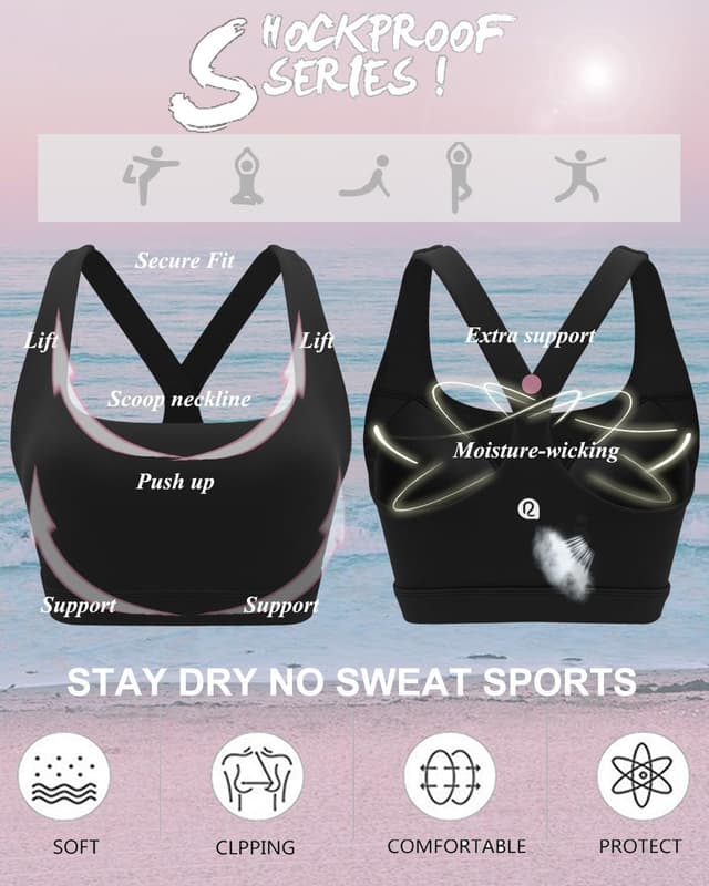 Thumbnail 4 de RUNNING GIRL Molded Cup High-Impact Sports Bra