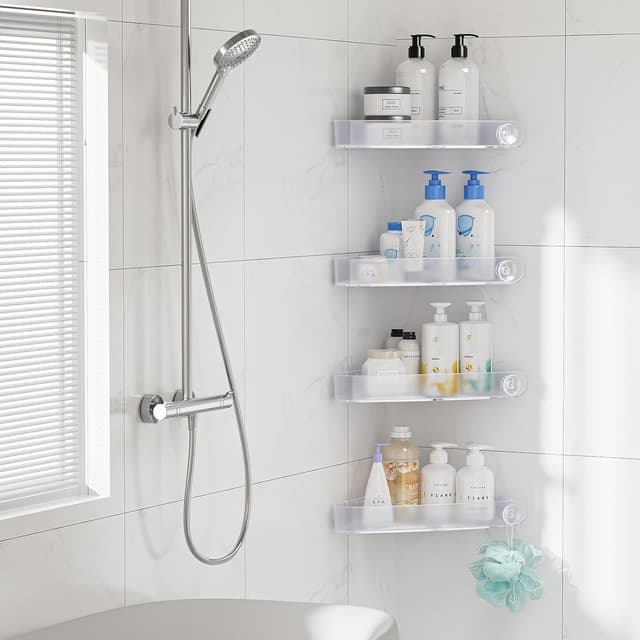 Thumbnail 2 de Sotfamily Estanterías de Ducha Sin Taladro 🛁 4 Piezas