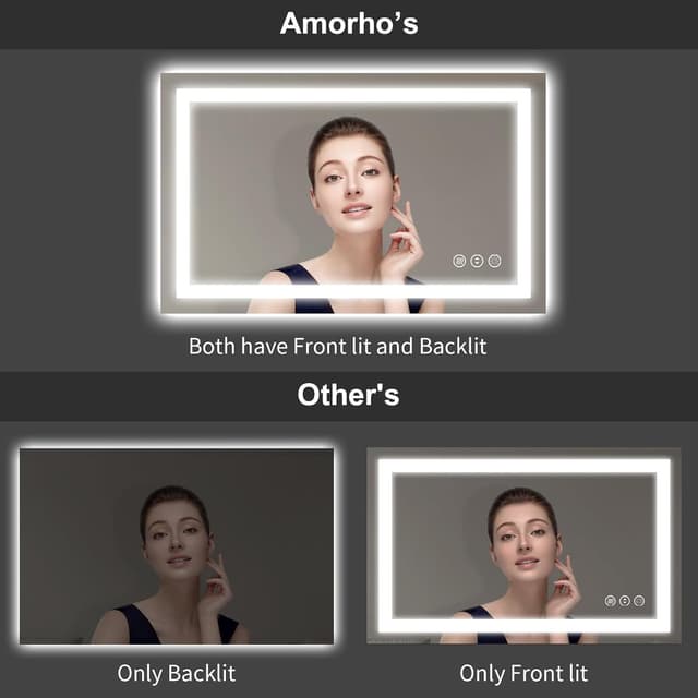 Thumbnail 4 de Amorho LED Mirror 28x32"