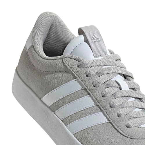 Detalle 2 de adidas VL Court 3.0 para mujer en Grey Two, Cloud White y Silver Metallic (38 EU)