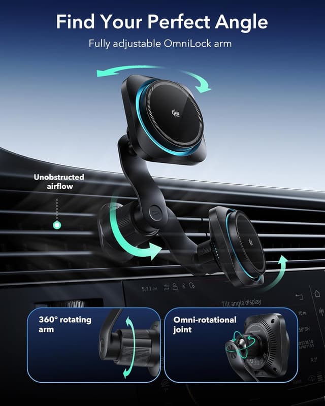 Detalle 2 de ESR OmniLock 25W MagSafe Car Charger