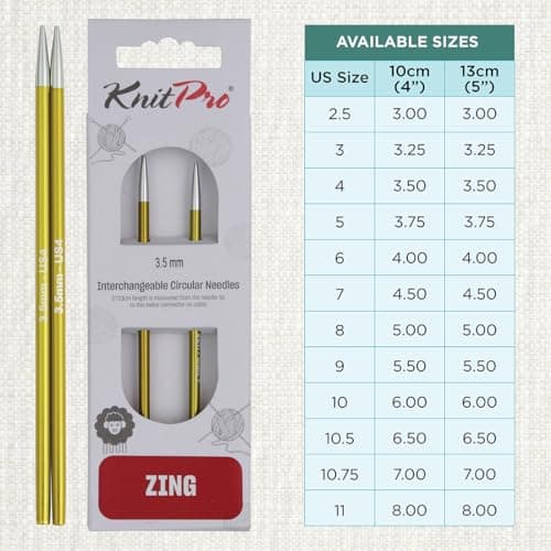 Thumbnail 3 de KnitPro Zing Agujas Circulares Intercambiables de Aluminio 🌈