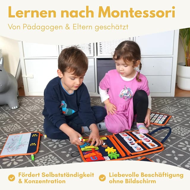 Thumbnail 3 de Lion’s Collection Montessori Busy Board Deutsch ab 3 Jahre