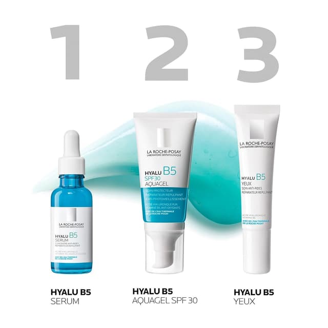 Detalle 2 de La Roche-Posay Hyalu B5 Aquagel LSF 30 – aufpolsternde Anti-Aging-Feuchtigkeitscreme mit Hyaluron
