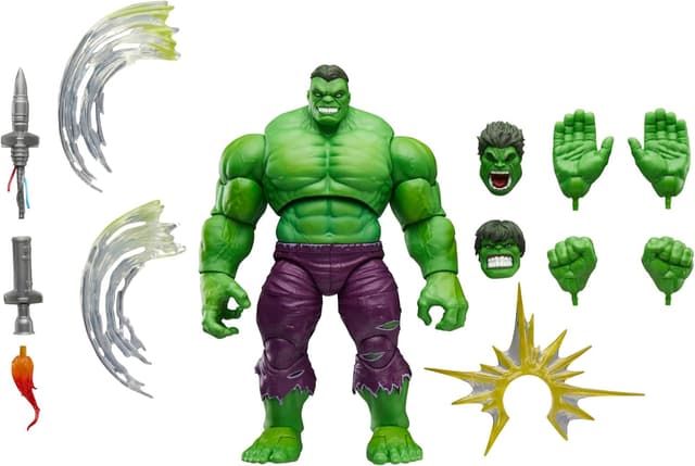 Detalle de Marvel Legends Maximum Series Hulk Action-Figur (21,5 cm) mit 11 Zubehörteilen