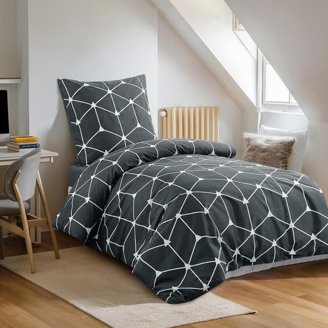 Detalle 2 de RUIKASI Bettwäsche 155x220 Anthrazit