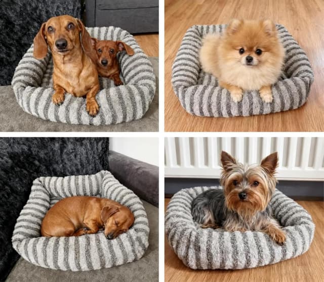 Detalle 2 de Pawk Hundebett für große Hunde, 91 x 69 x 20 cm