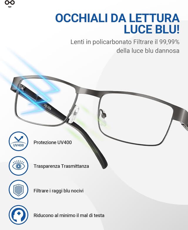 Thumbnail 4 de JOLISU Occhiali da lettura in metallo 5 pezzi