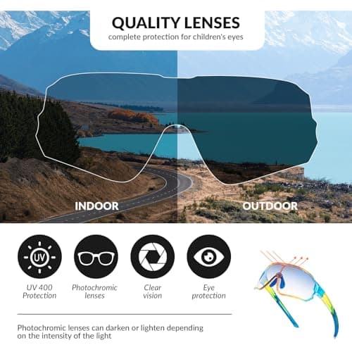 Detalle 2 de Lunettes de soleil ROCKBROS photochromiques pour enfants