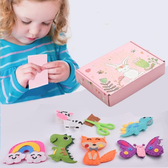 Thumbnail 1 de Tierfilz Nähset für Kinder, 12 Basteltiere