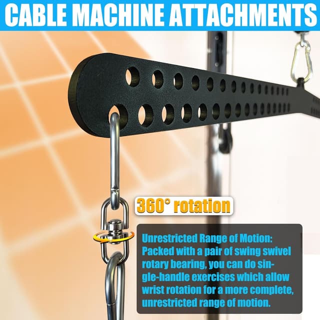 Thumbnail 6 de KORIKAHM Multi-Grip LAT Pull Down Bar