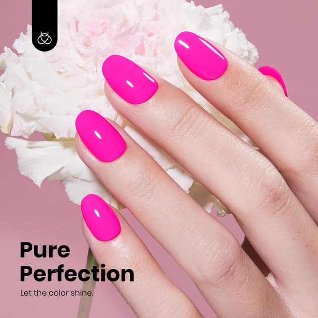 Detalle de Beettles Gel Nail Polish hemafrei Neonrosa (15 ml) – langanhaltender Soak-Off Gel-Nagellack