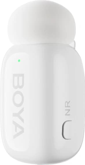 Detalle de Boya Mini Ultra-Mini Weiß (USB‑C und Lightning) Set mit zwei Mikrofonen und zwei Empfängern