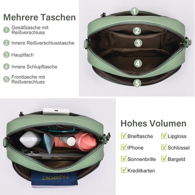 Thumbnail 2 de GASSDA Umhängetasche Damen 22 cm