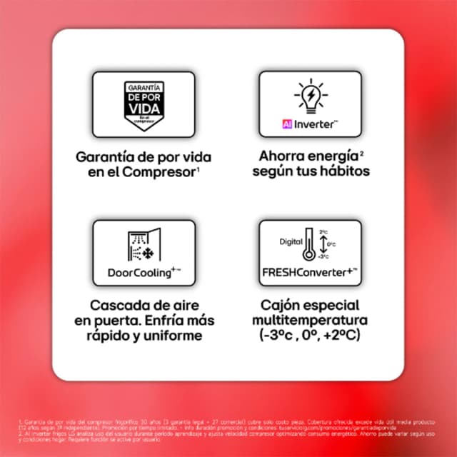 Thumbnail 2 de LG GBBS716CSW frigorífico combi 1,86 m