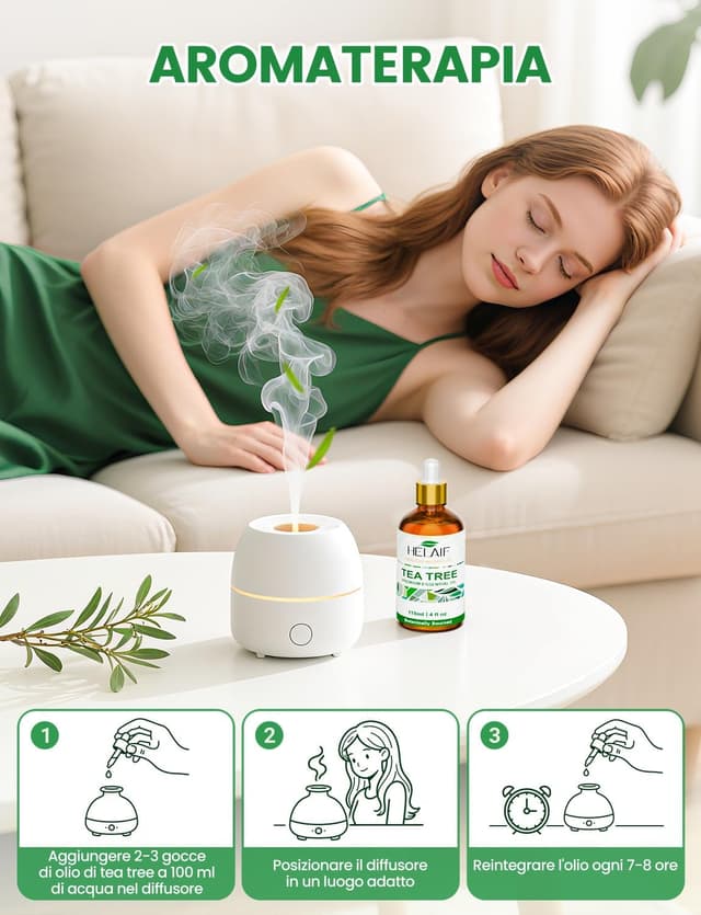 Detalle 2 de HEL AIF Tea Tree Olio 118 ml per la pelle