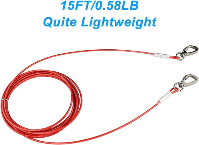 Thumbnail 4 de Dog Tie Out Cable 20ft reflective lead 🐕