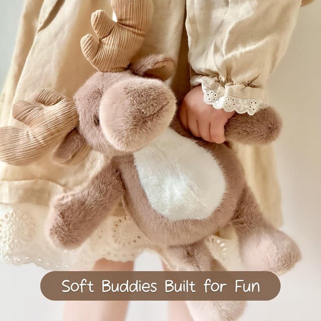 Detalle de Moonkie Hug & Go™ Bunny Toddler Backpack (Soft Plush Bag with Detachable Toy) for Girls Ages 2–4