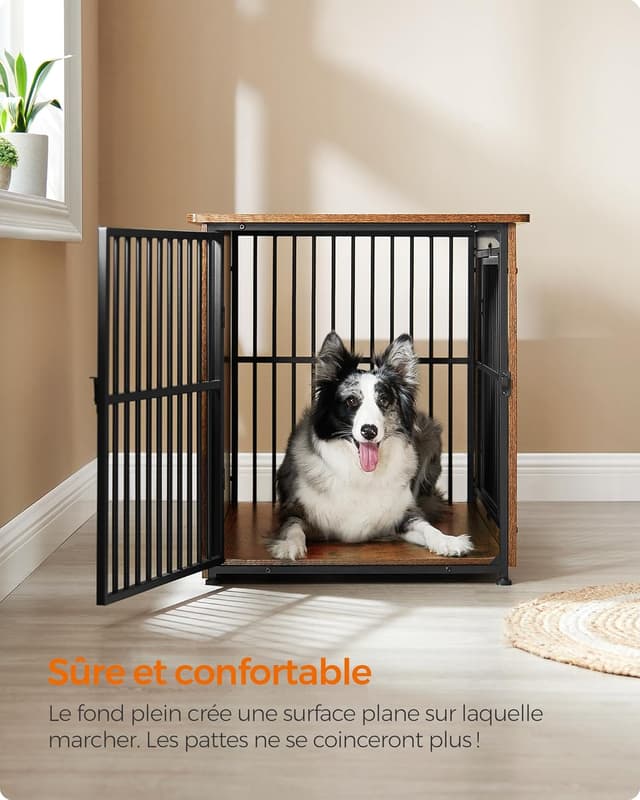 Detalle 1 de Feandrea Meuble Cage pour Chien PFC023X01 32 kg