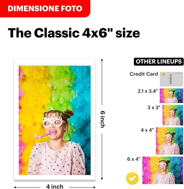 Detalle de Kodak Dock Plus PD460 stampante fotografica portatile per smartphone (10 x 15 cm) con accessori e 50 cartoncini