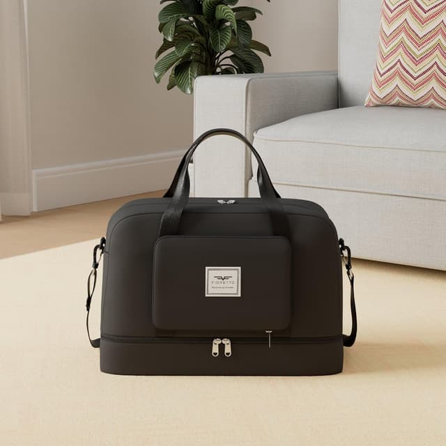 Detalle de Fioretto women’s foldable weekend bag with wet pocket and shoe compartment (45L)