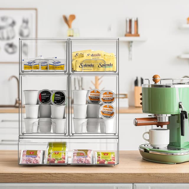 Thumbnail 5 de Sorbus Acrylic Storage Containers 5-pack — 12.1" wide