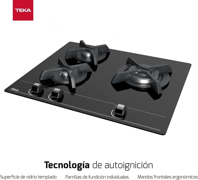 Detalle 2 de Teka GBC 63010 Placa gas 60 cm 3 fuegos