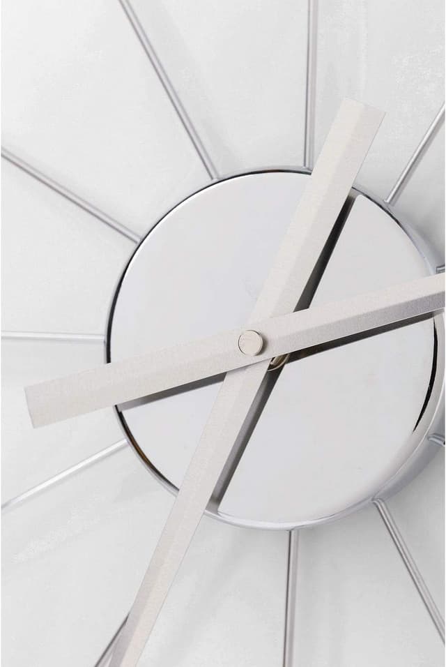 Detalle de Kare Design Horloge murale Like Umbrella Boules chromé (diamètre 60 cm) – décor moderne minimaliste