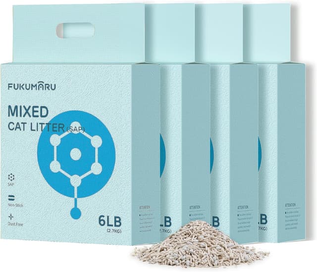 Detalle de FUKUMARU Tofu Cat Litter 10.8 kg clumping cats' litter 🐱