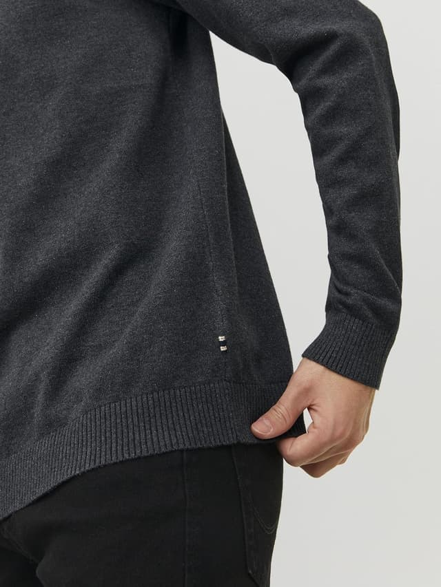 Thumbnail 5 de JACK & JONES Jjebasic Knit Crew Neck Noos pull homme gris small