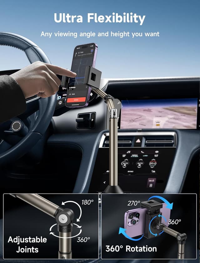Thumbnail 2 de JSAUX Soporte de Teléfono para Coche 🚗 Ultra Estable y Ajustable