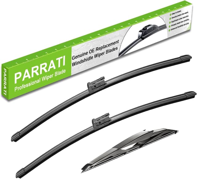 Detalle de PARRATI Windshield Wipers for Mazda CX-5 & CX-9 (2017-2024) — Front & Rear Replacement Blades, Quiet & Streak-Free