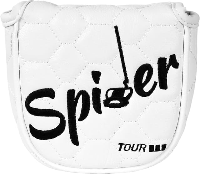 Detalle de Big Teeth Golf Mallet Square Putter Cover with Magnetic Closure (PU Leather) – Fits Spider Tour-style heads