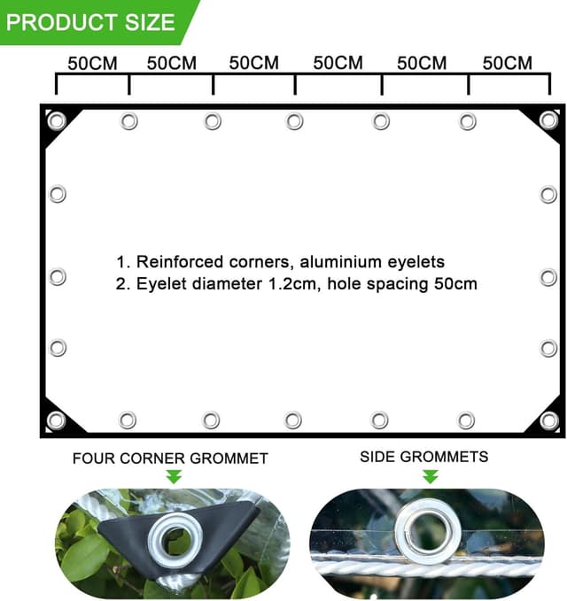 Thumbnail 1 de BNDDUP Bâche transparente 3×4 m 🏕